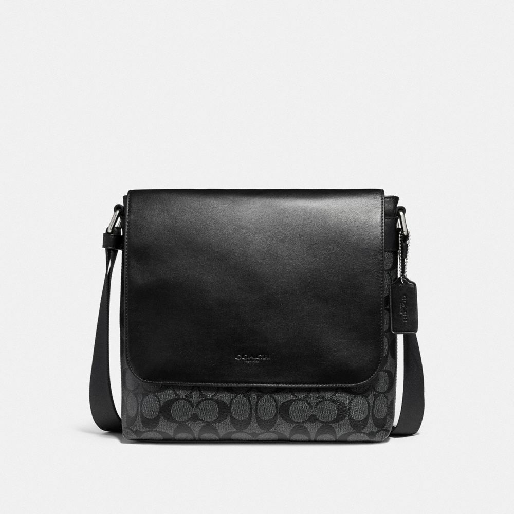 CHARLES SMALL MESSENGER - f28575 - NICKEL/CHARCOAL/BLACK