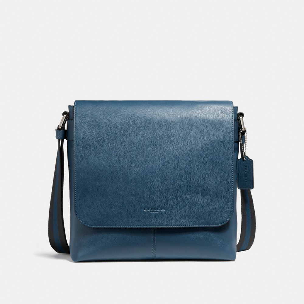 CHARLES SMALL MESSENGER - NICKEL/DENIM - COACH F28576