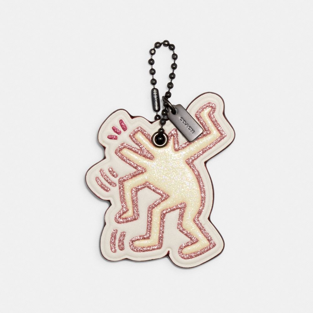 COACH COACH X KEITH HARING BAG CHARM - BK/CHALK - F28600