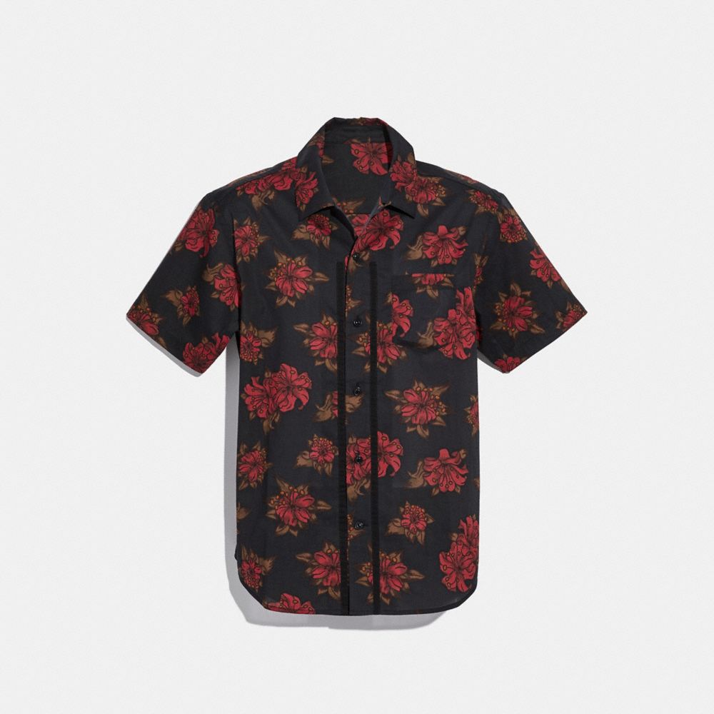 PRINTED SHORT SLEEVE SHIRT - NH0 - COACH F28845