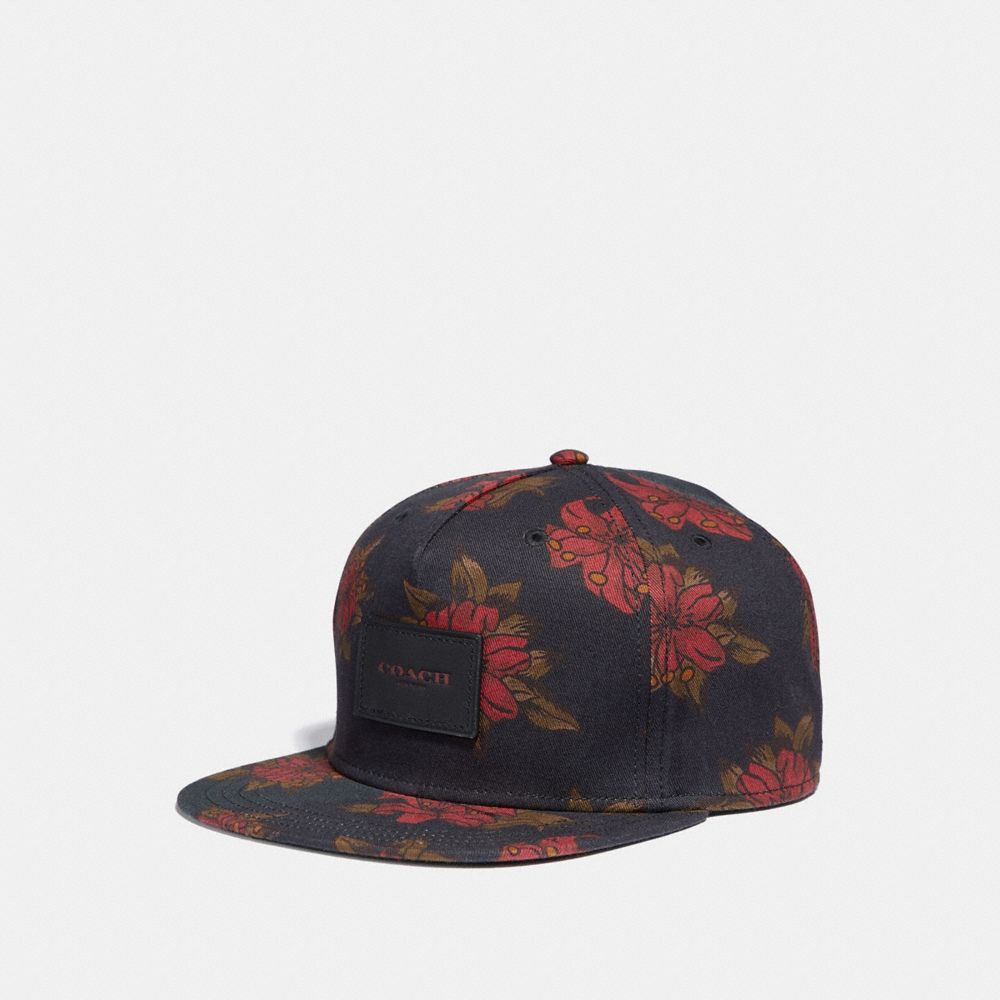 FLORAL PRINT FLAT BRIM HAT - NH0 - COACH F28846