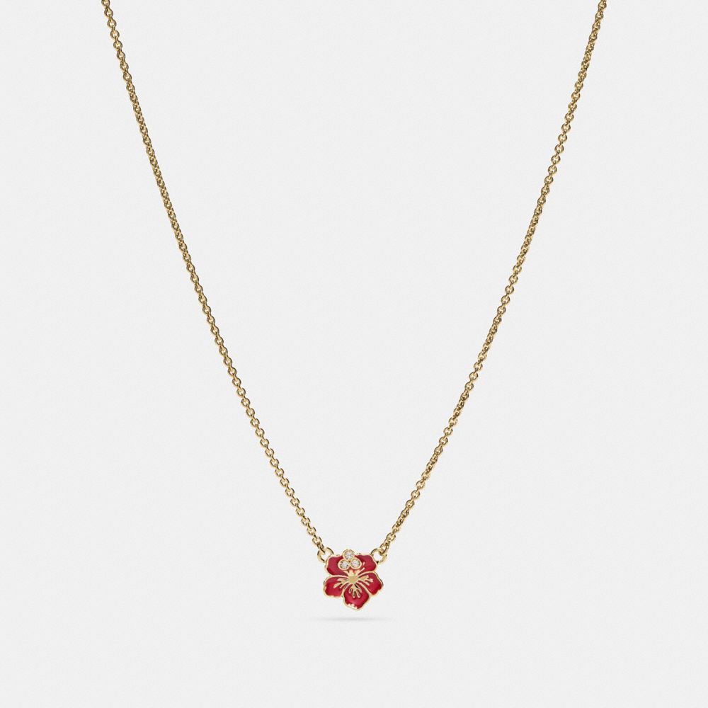 HIBISCUS NECKLACE - MULTI/GOLD - COACH F28880