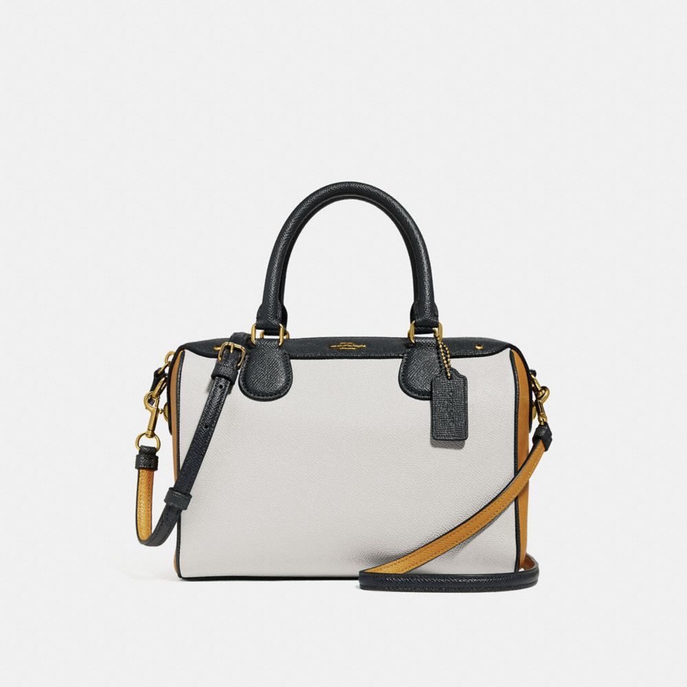 MINI BENNETT SATCHEL IN COLORBLOCK - CHALK MULTI/IMITATION GOLD - COACH F28956