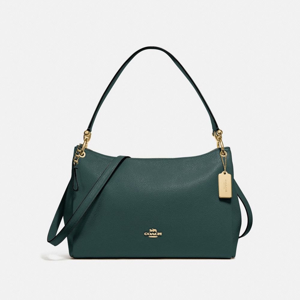 COACH F28966 Mia Shoulder Bag IM/EVERGREEN