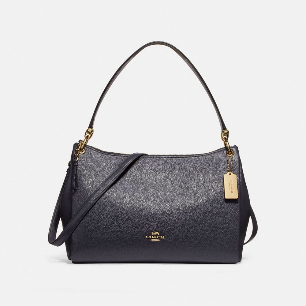 COACH F28966 - MIA SHOULDER BAG MIDNIGHT/GOLD