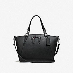 COACH F28969 - SMALL KELSEY SATCHEL WITH BOW SILVER/MIDNIGHT