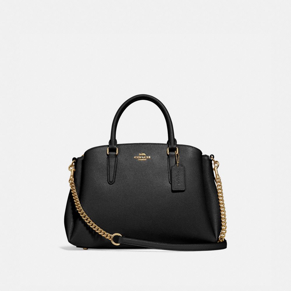 COACH f28976 SAGE CARRYALL BLACK/IMITATION GOLD