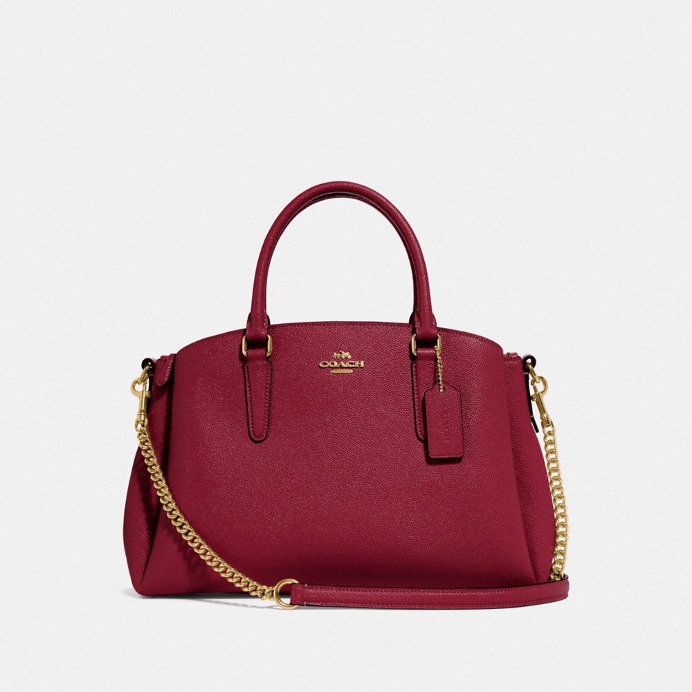 COACH SAGE CARRYALL - CHERRY /LIGHT GOLD - F28976