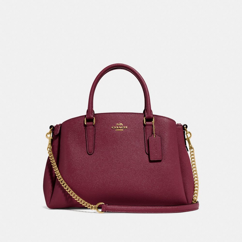 COACH F28976 SAGE CARRYALL WINE/IMITATION GOLD