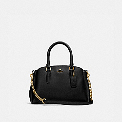 COACH F28977 - MINI SAGE CARRYALL BLACK/LIGHT GOLD