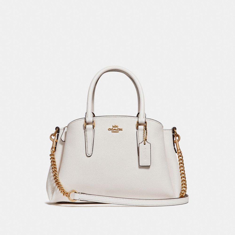 COACH F28977 - MINI SAGE CARRYALL CHALK/LIGHT GOLD