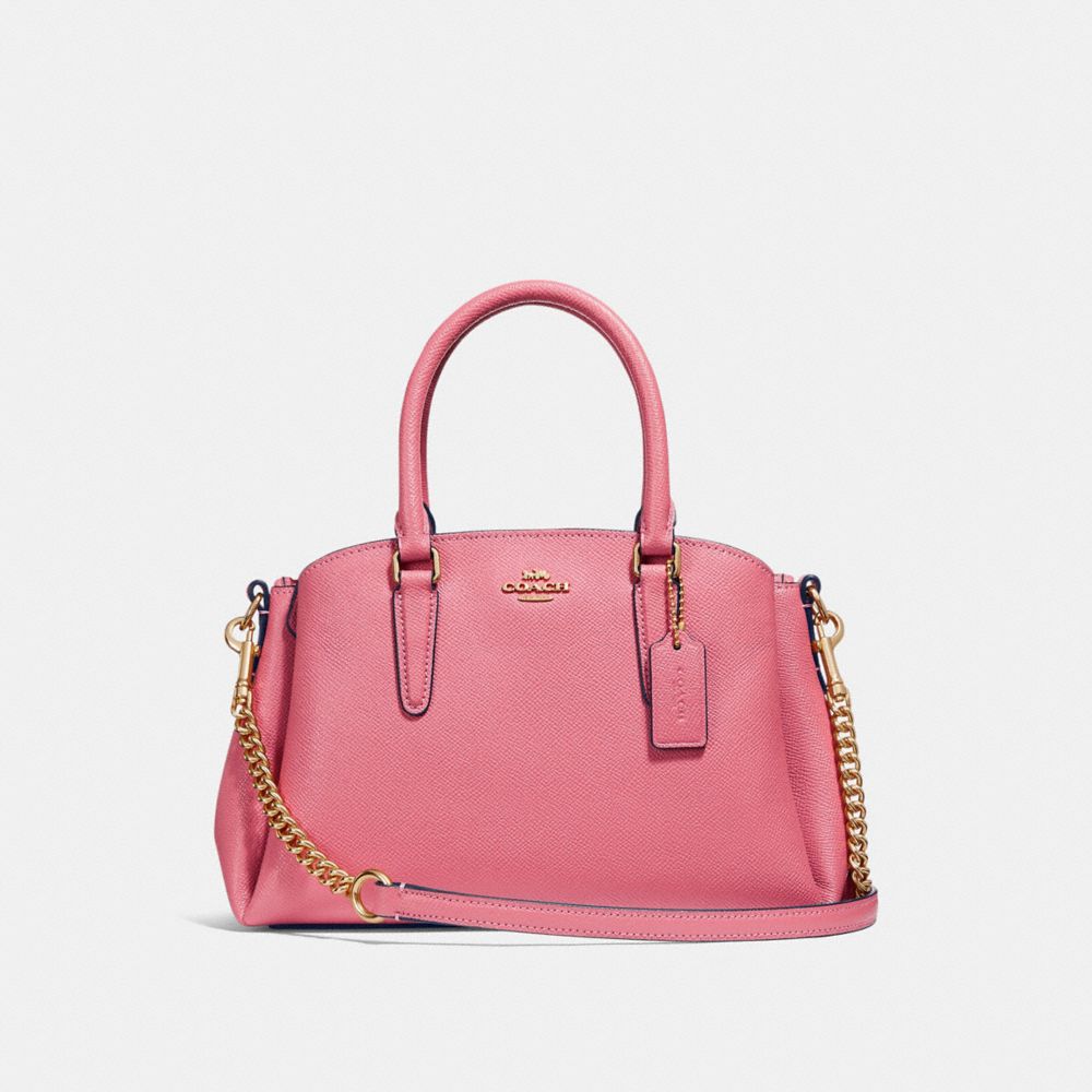 COACH MINI SAGE CARRYALL - STRAWBERRY/IMITATION GOLD - F28977