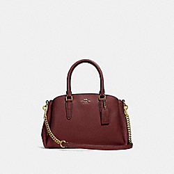 MINI SAGE CARRYALL - WINE/IMITATION GOLD - COACH F28977