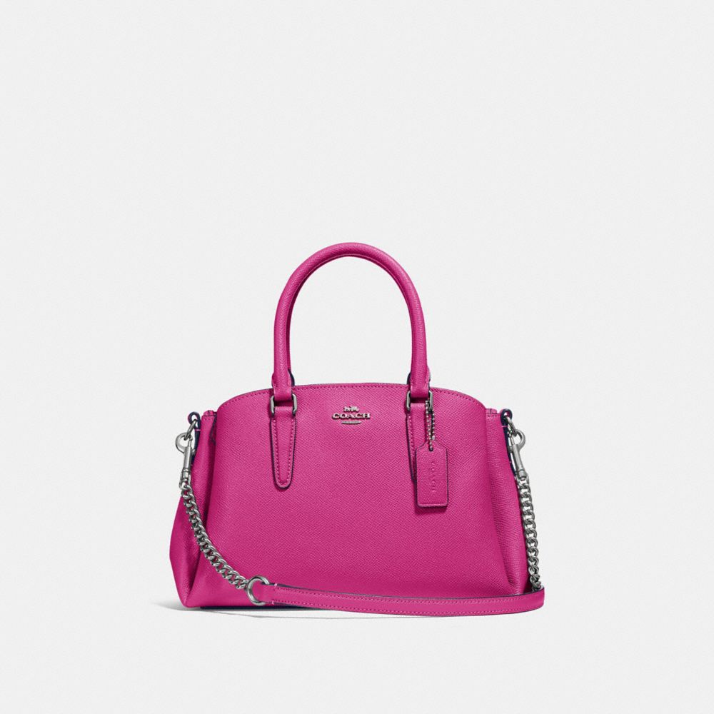 COACH MINI SAGE CARRYALL - CERISE/SILVER - F28977