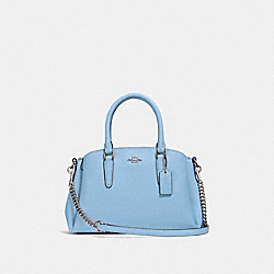 COACH MINI SAGE CARRYALL - CORNFLOWER/SILVER - F28977