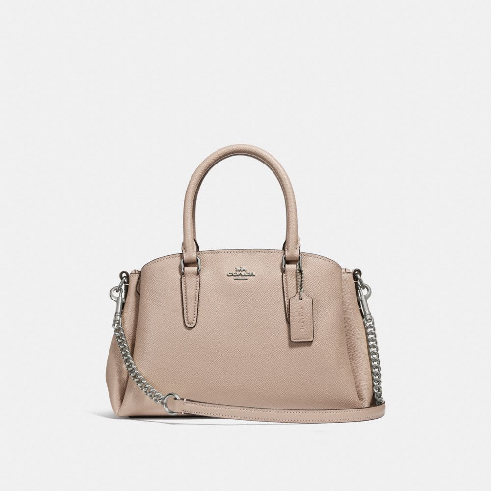 COACH F28977 - MINI SAGE CARRYALL SILVER/LIGHT PINK