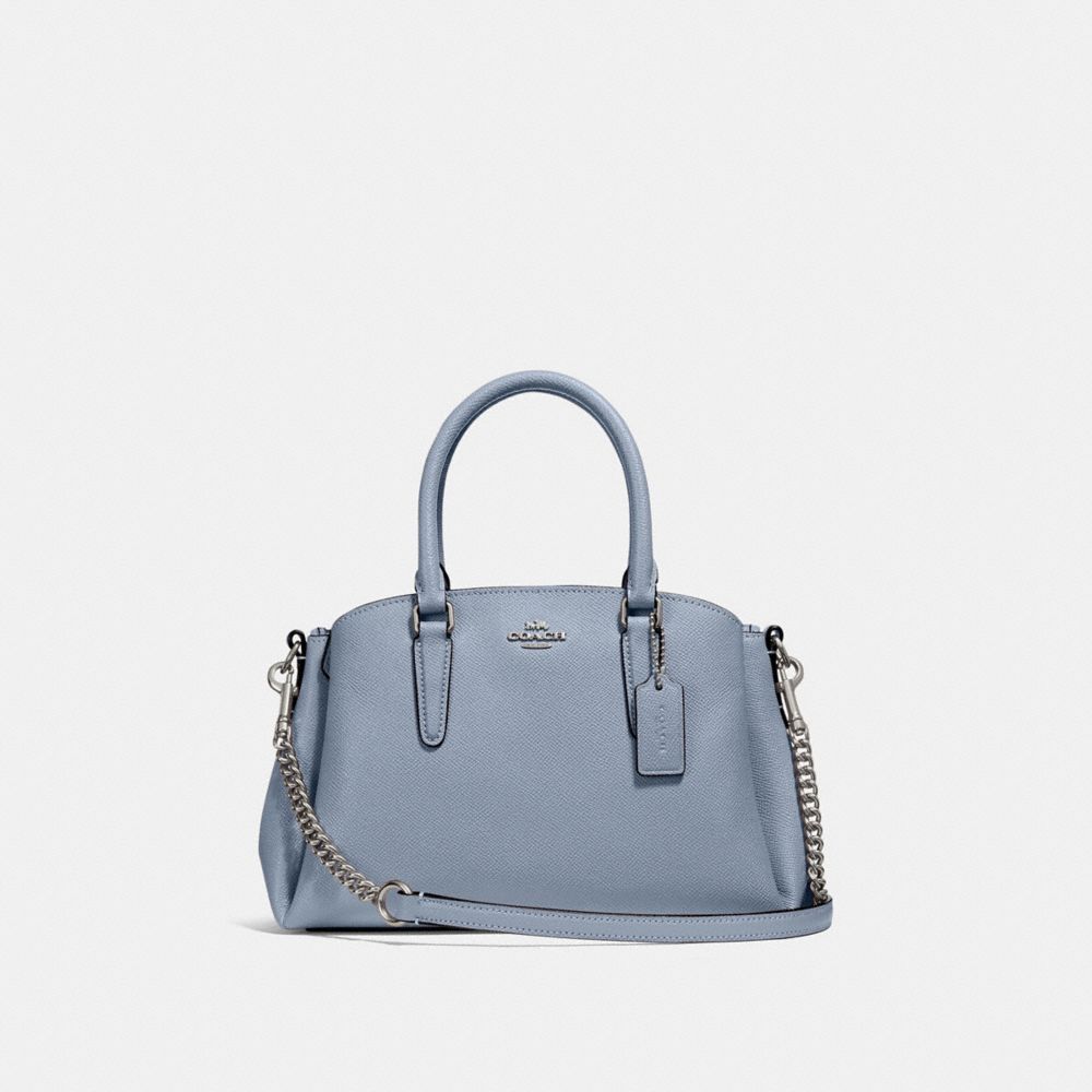 COACH MINI SAGE CARRYALL - STEEL BLUE - F28977