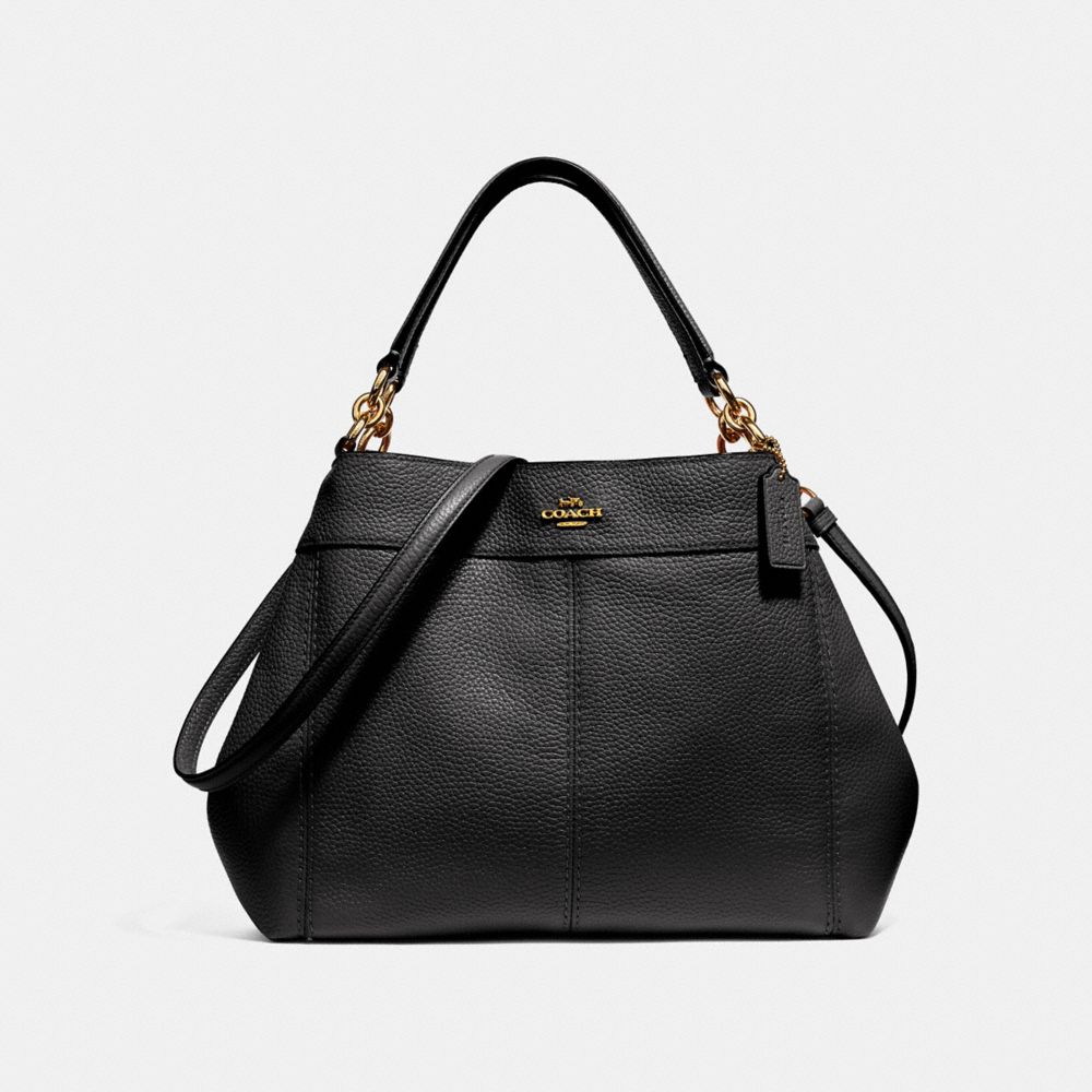 COACH F28992 Small Lexy Shoulder Bag BLACK/IMITATION GOLD