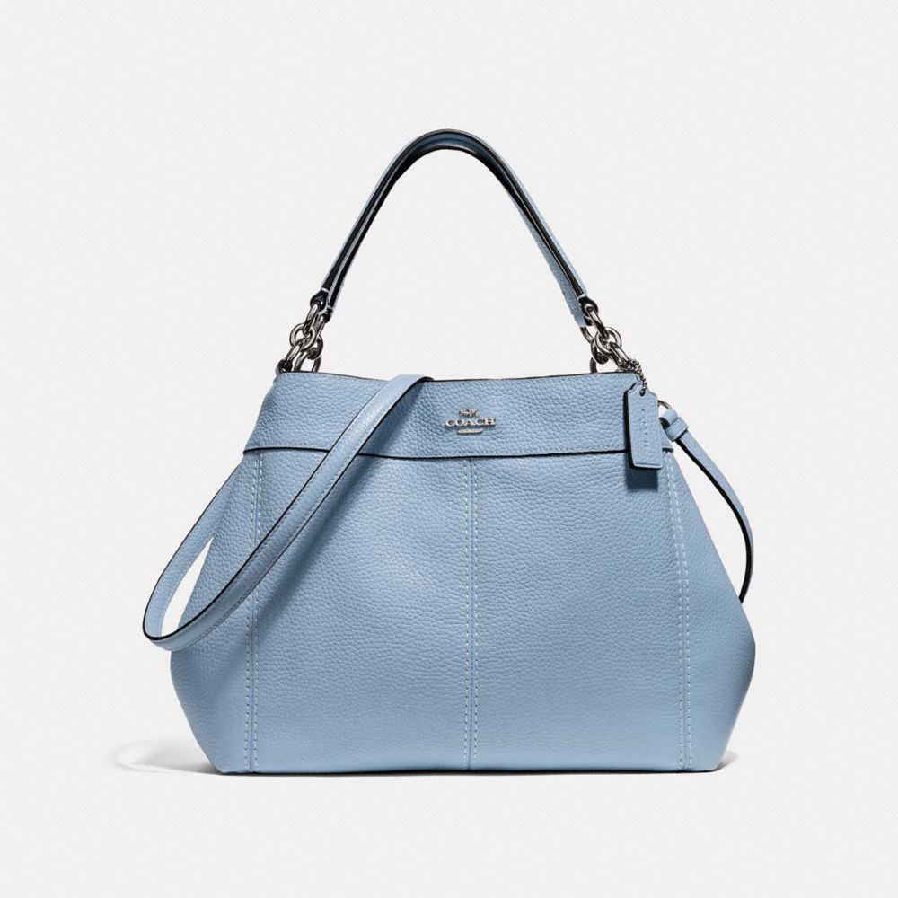 SMALL LEXY SHOULDER BAG - CORNFLOWER/SILVER - COACH F28992