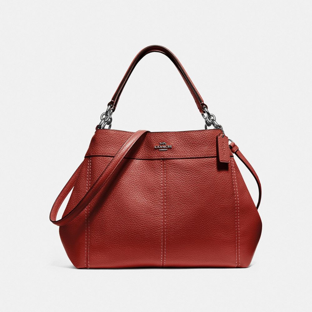 SMALL LEXY SHOULDER BAG - WASHED RED/SILVER - COACH F28992