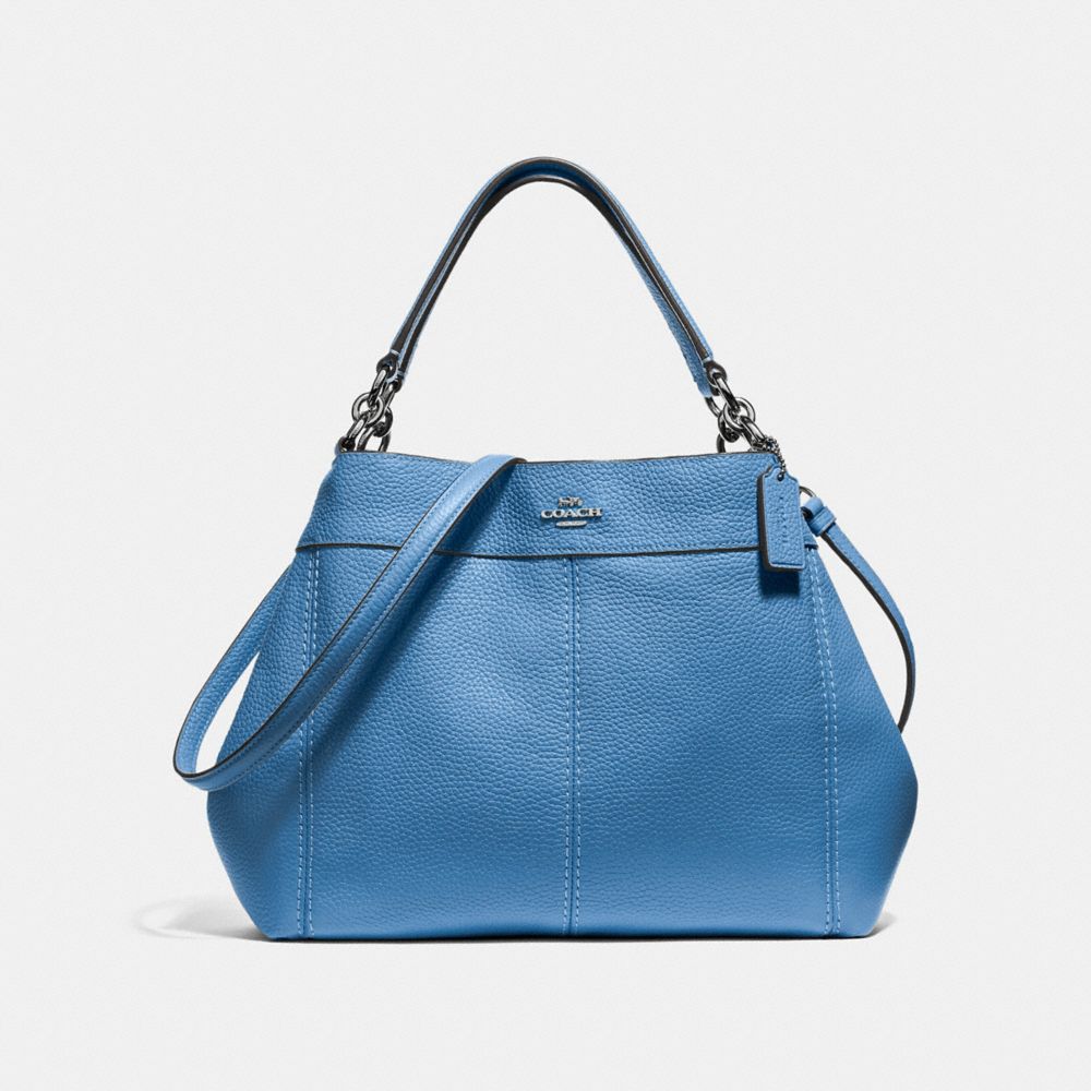 SMALL LEXY SHOULDER BAG - SKY BLUE/SILVER - COACH F28992