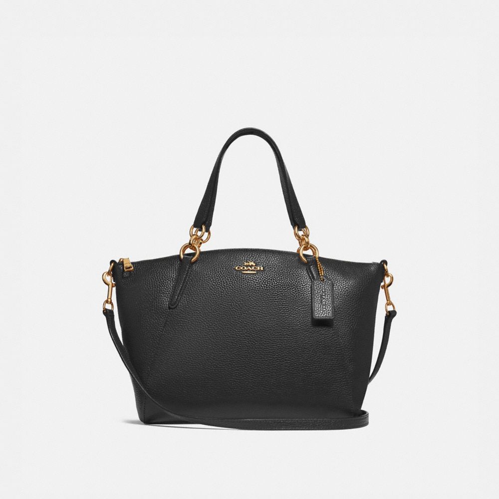 SMALL KELSEY SATCHEL - f28993 - BLACK/IMITATION GOLD