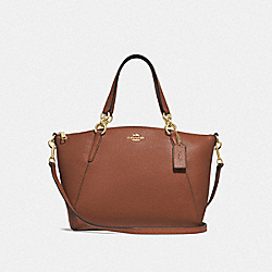 SMALL KELSEY SATCHEL - F28993 - SADDLE 2/LIGHT GOLD