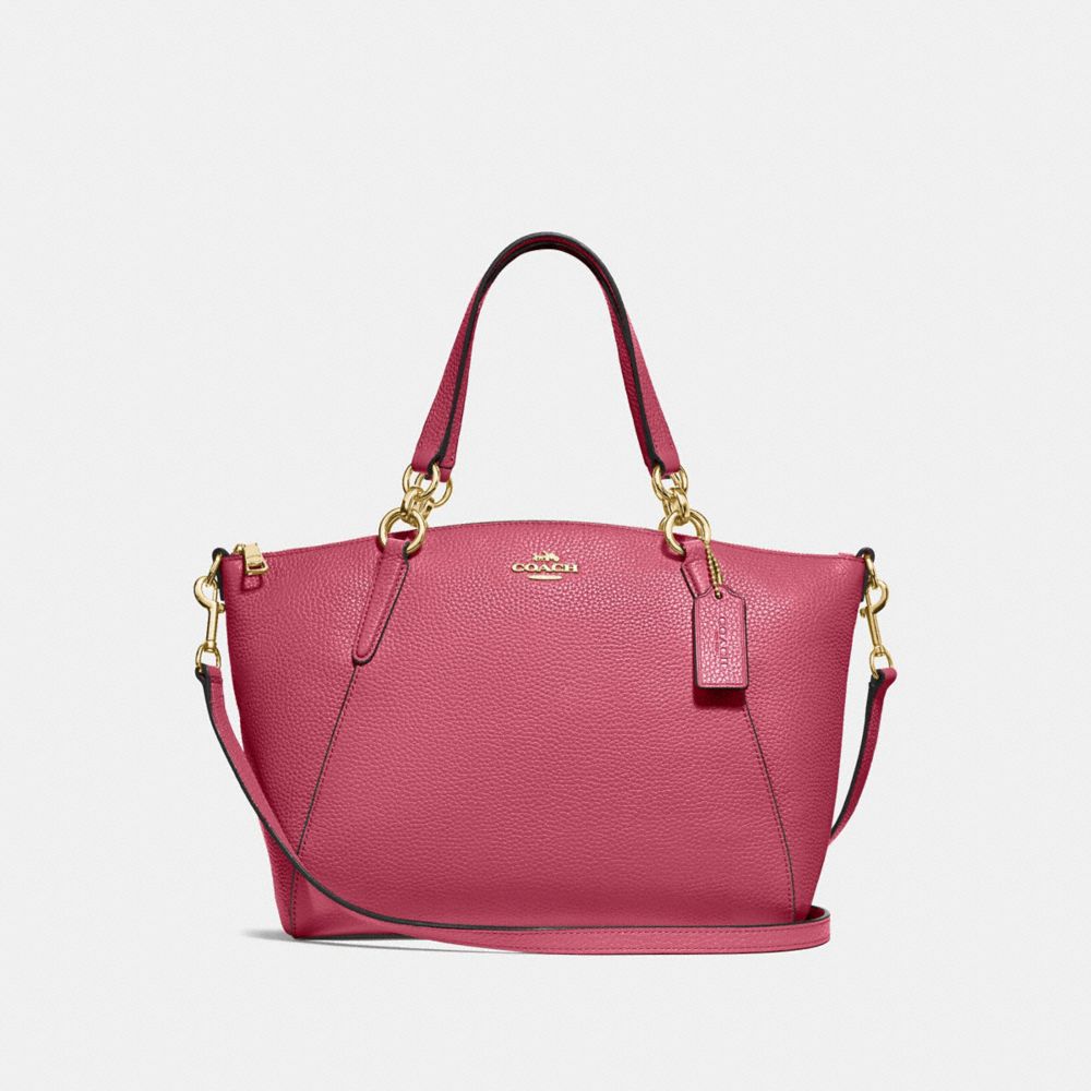 COACH SMALL KELSEY SATCHEL - ROUGE/GOLD - F28993