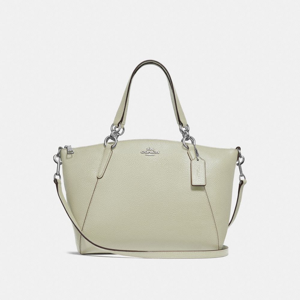 SMALL KELSEY SATCHEL - F28993 - PALE GREEN/SILVER