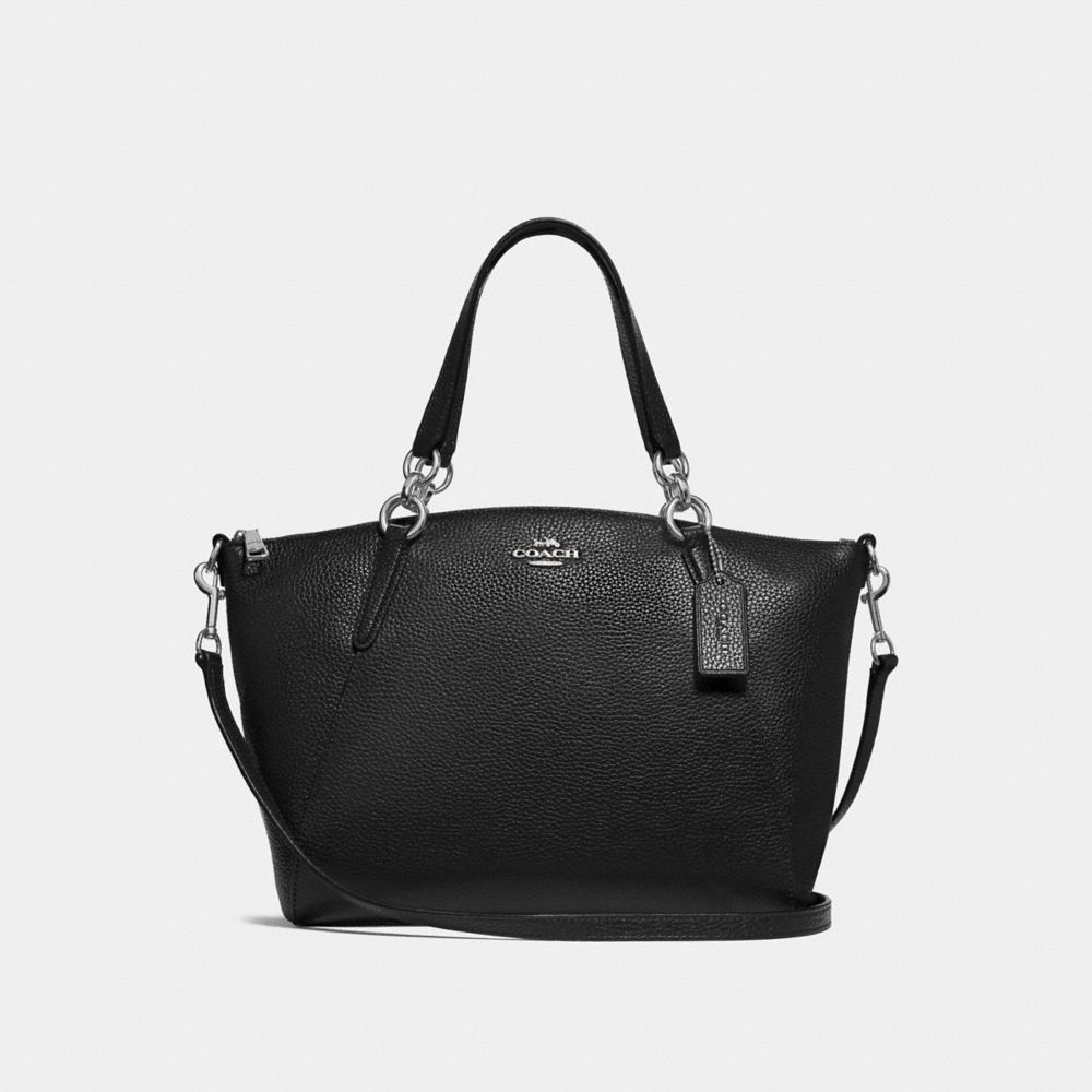 SMALL KELSEY SATCHEL - F28993 - BLACK/SILVER