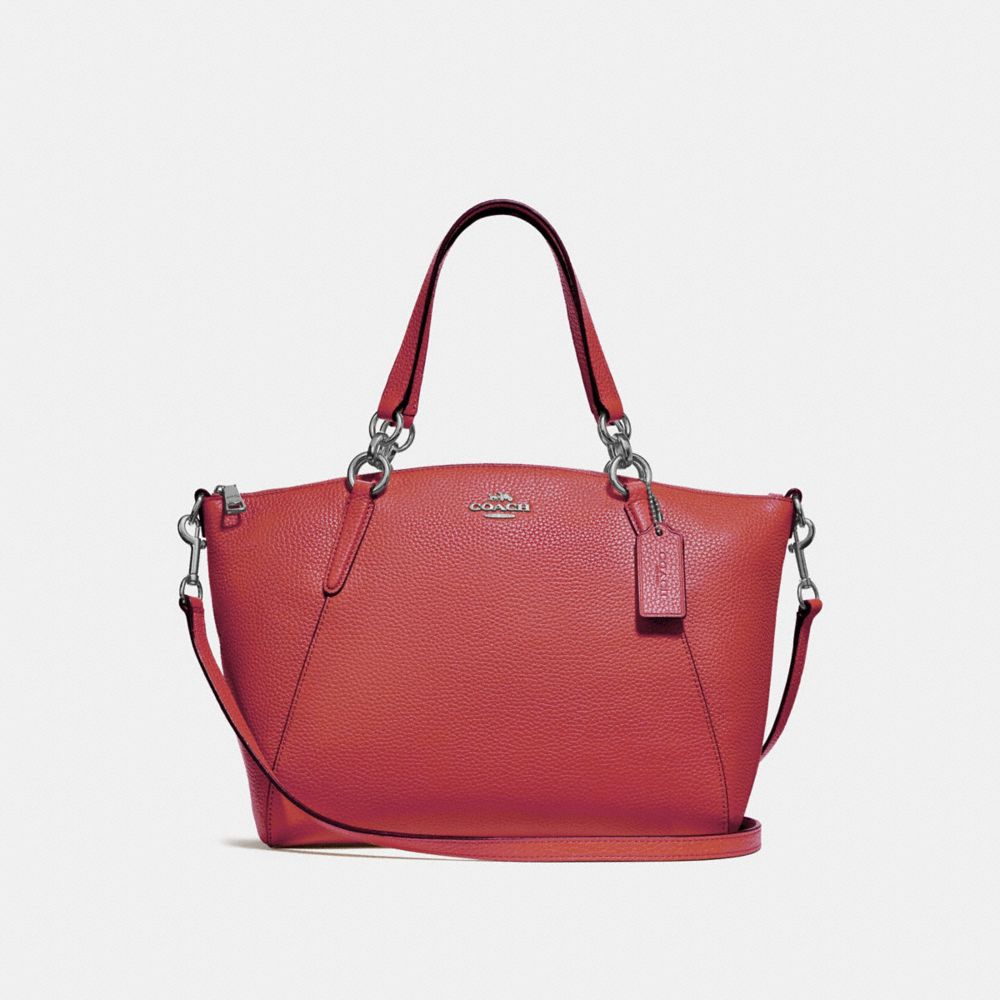 COACH F28993 SMALL KELSEY SATCHEL WASHED RED/SILVER