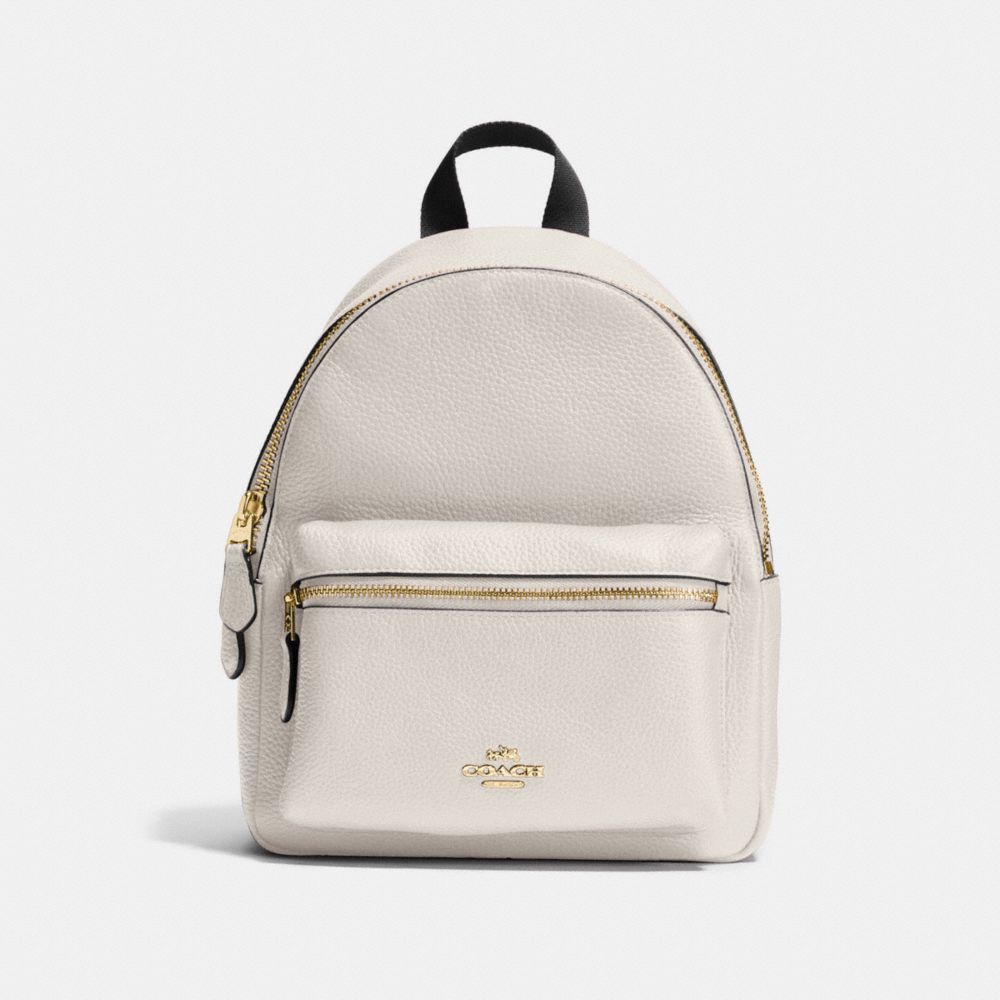 COACH MINI CHARLIE BACKPACK - CHALK/LIGHT GOLD - F28995