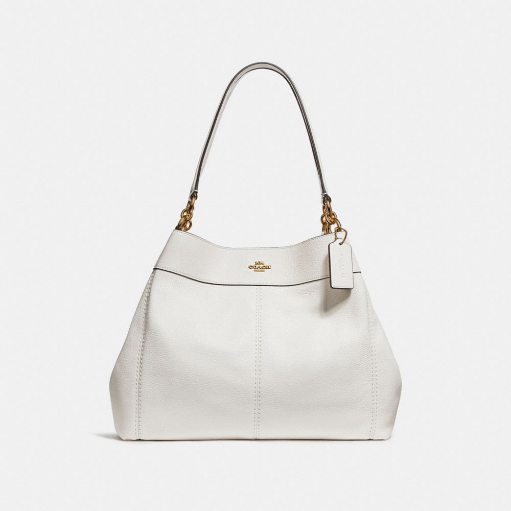 LEXY SHOULDER BAG - COACH f28997 - CHALK/IMITATION GOLD