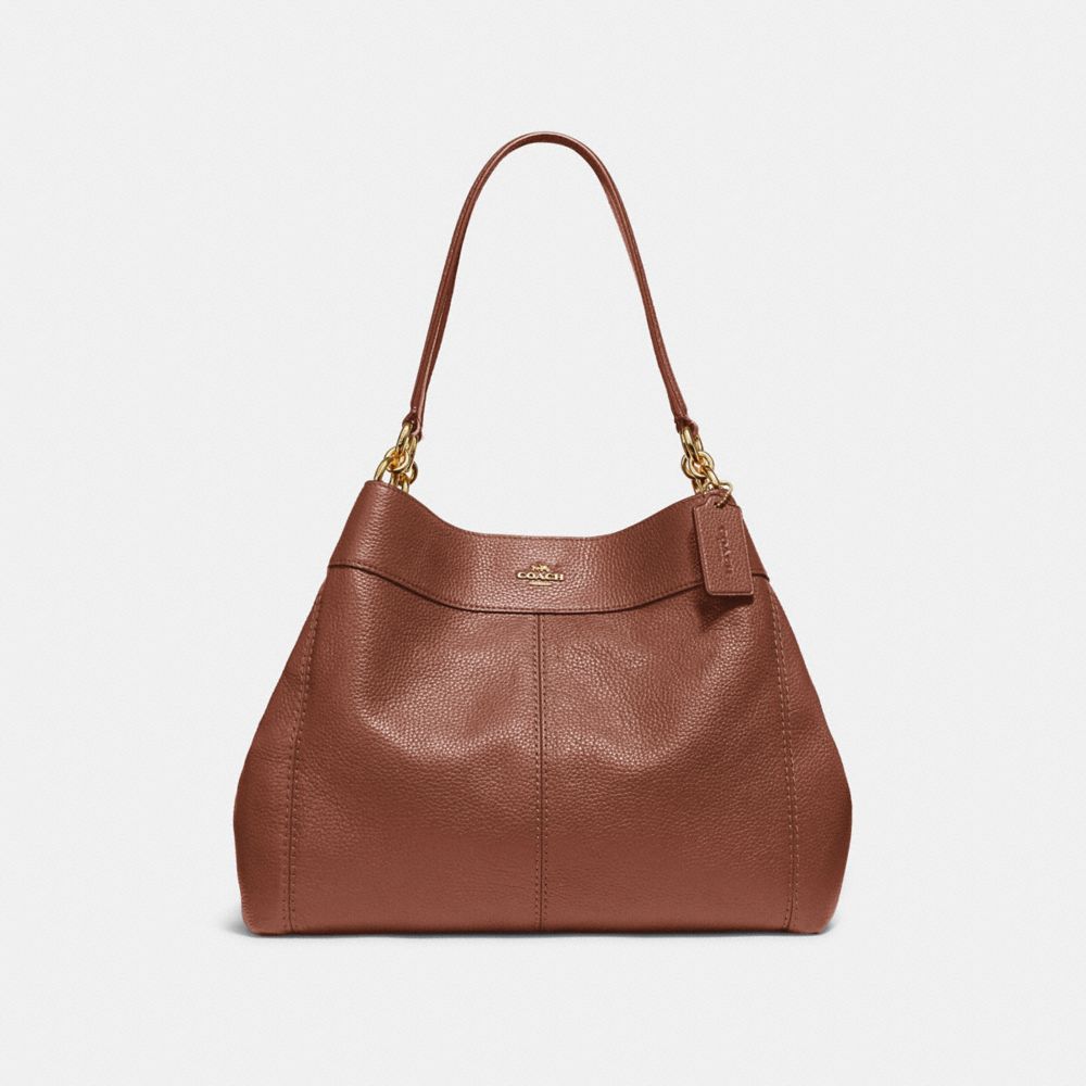 LEXY SHOULDER BAG - F28997 - SADDLE 2/LIGHT GOLD