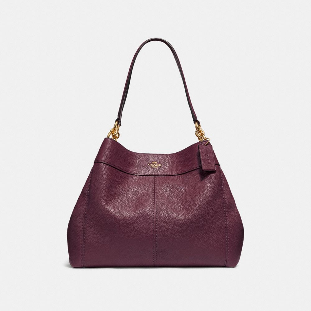 COACH LEXY SHOULDER BAG - RASPBERRY/LIGHT GOLD - F28997