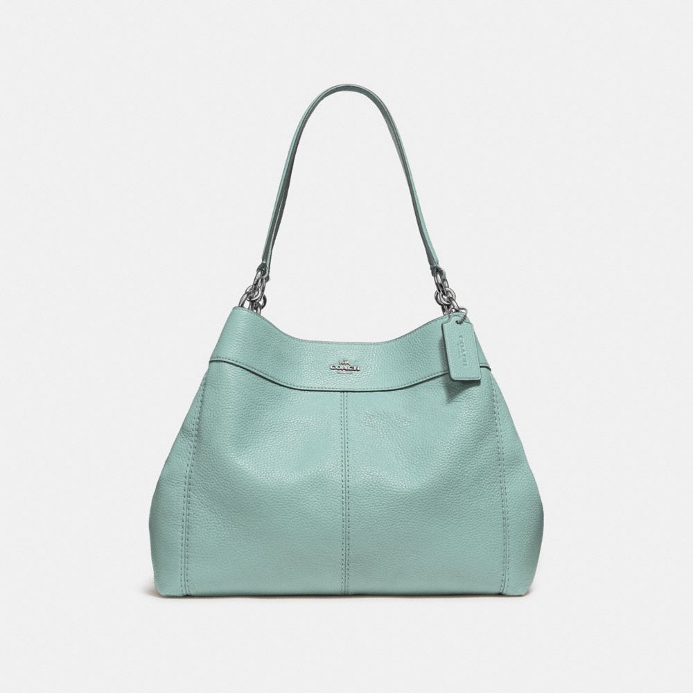 LEXY SHOULDER BAG - COACH F28997 - SILVER/AQUAMARINE