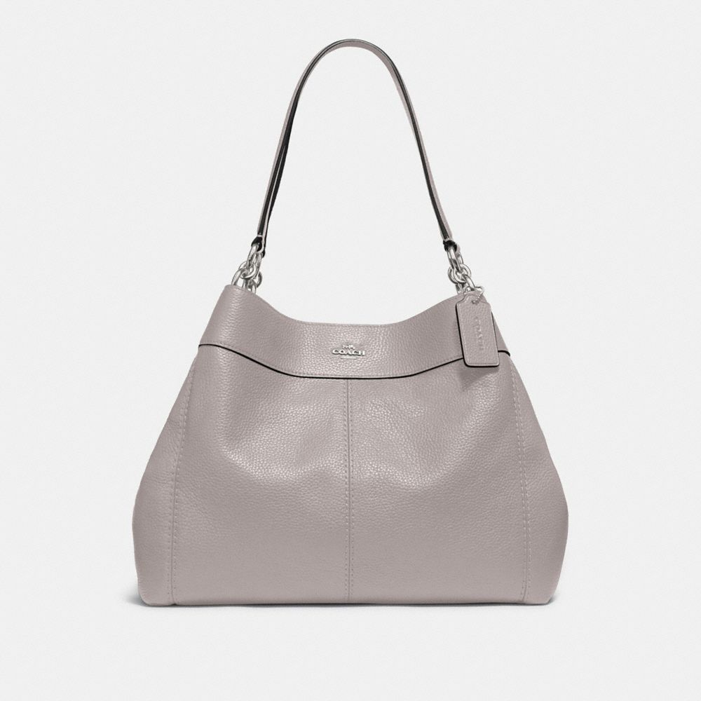 gray coach handbag