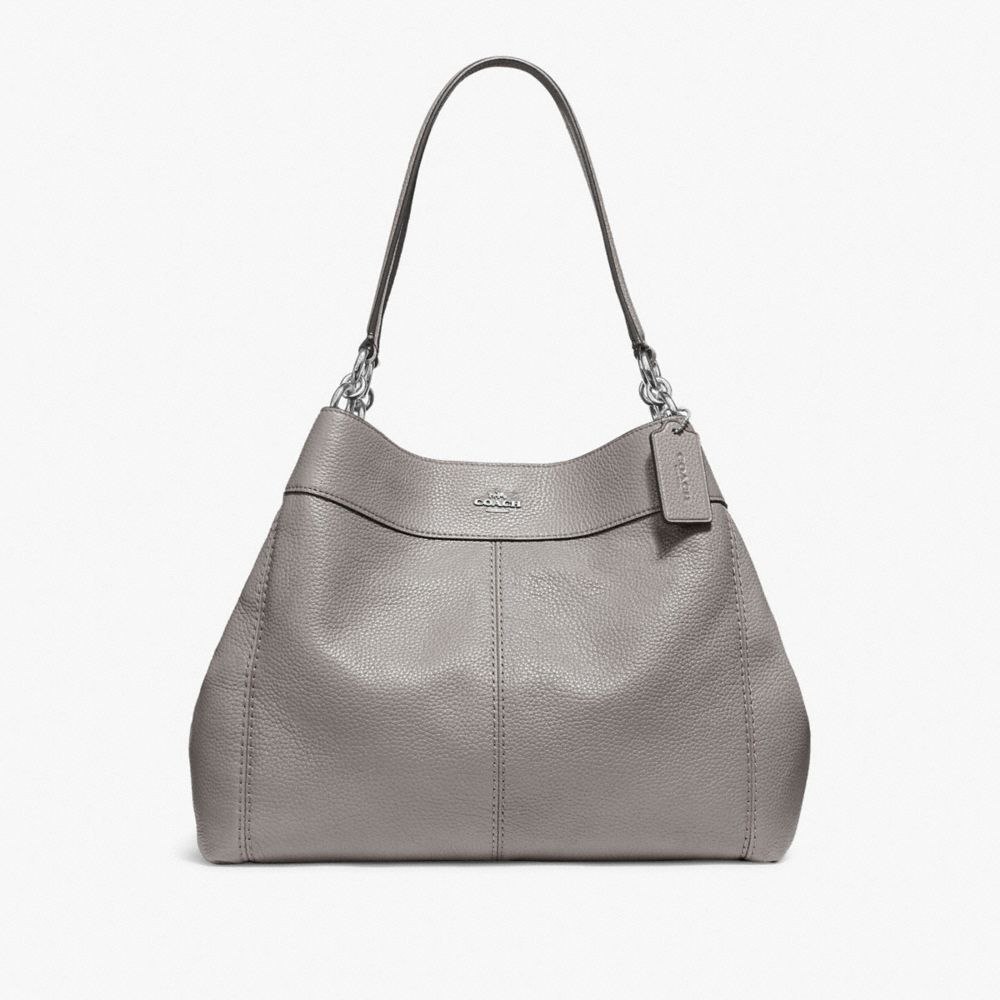 COACH F28997 LEXY SHOULDER BAG HEATHER GREY/SILVER