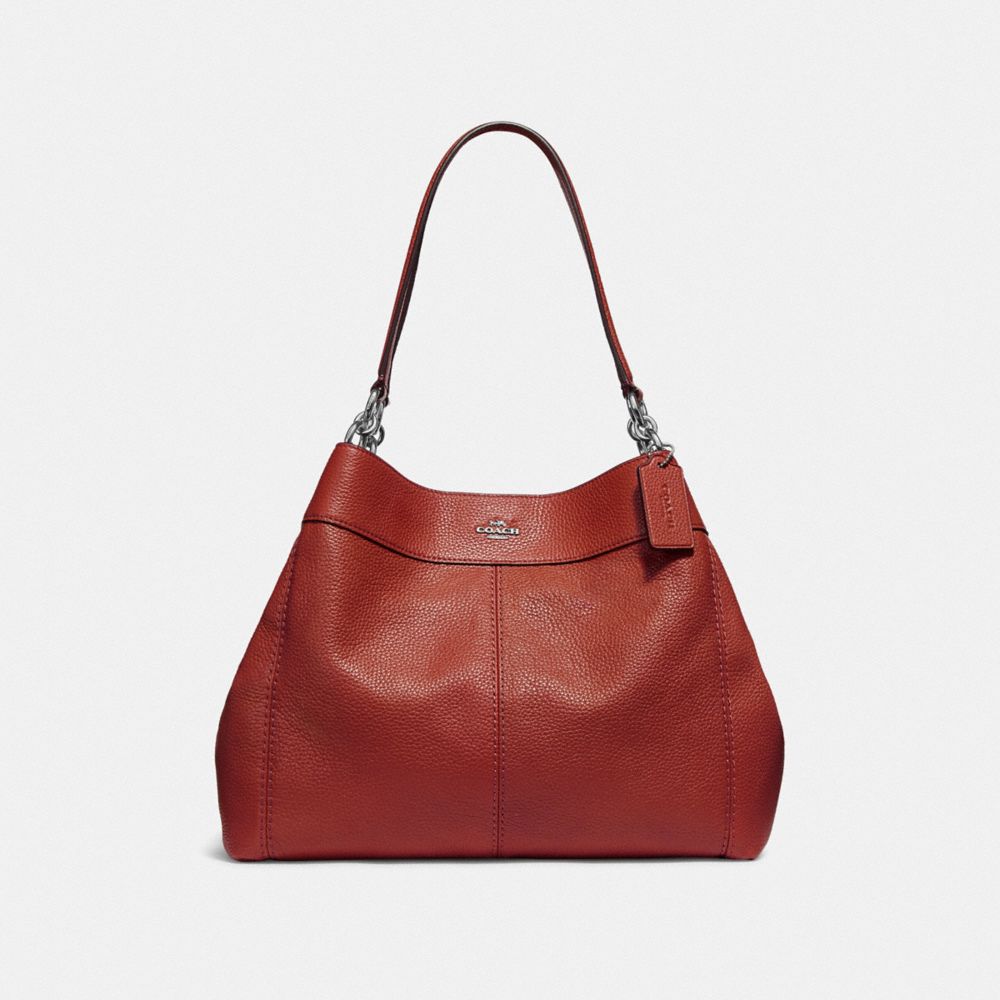 COACH LEXY SHOULDER BAG - WASHED RED/SILVER - F28997