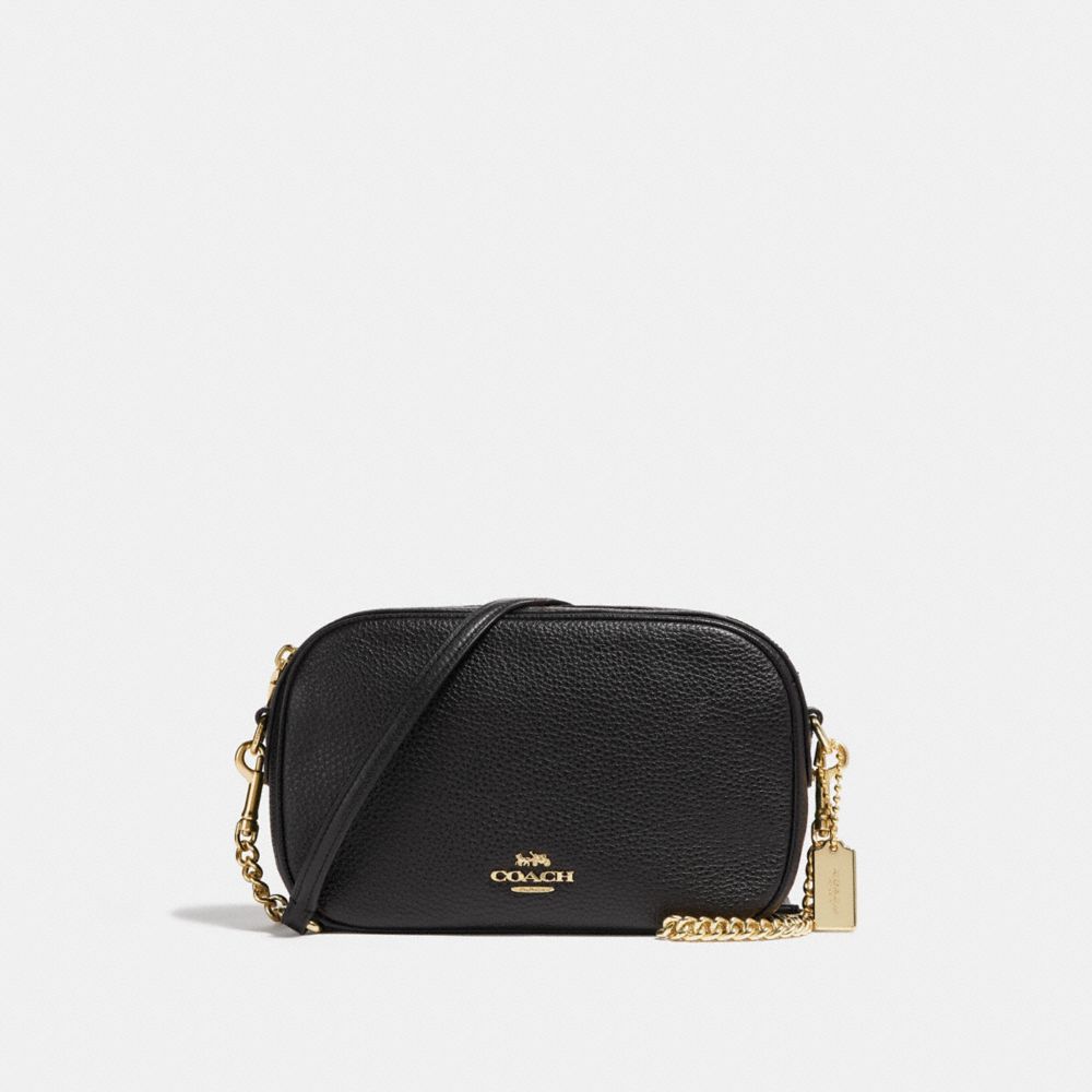 COACH f29000 ISLA CHAIN CROSSBODY BLACK/light gold