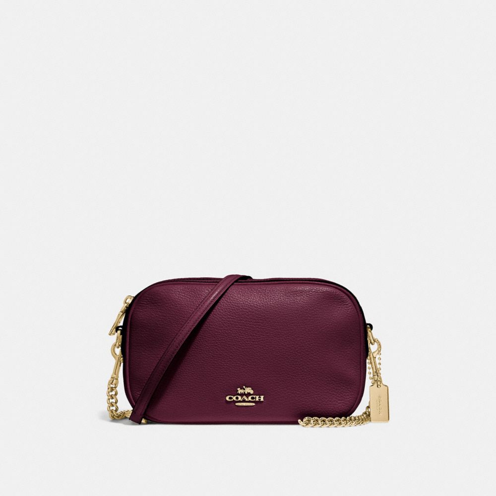 COACH F29000 Isla Chain Crossbody RASPBERRY/LIGHT GOLD