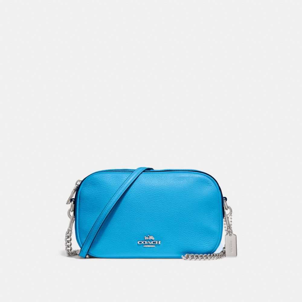 bright blue crossbody bag