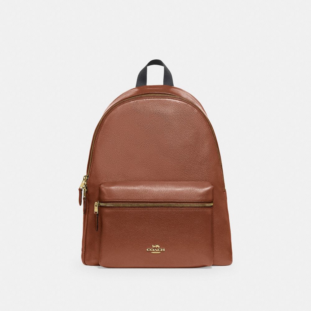 COACH F29004 - CHARLIE BACKPACK SADDLE 2/LIGHT GOLD