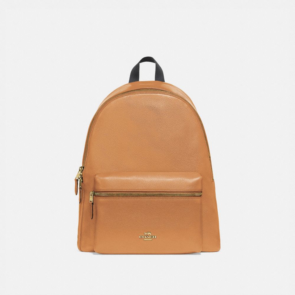 CHARLIE BACKPACK - f29004 - LIGHT SADDLE/light gold