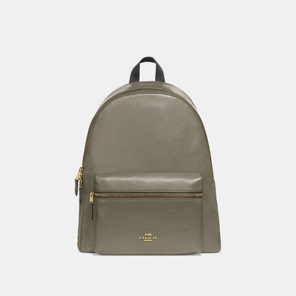 COACH F29004 Charlie Backpack MILITARY GREEN/GOLD