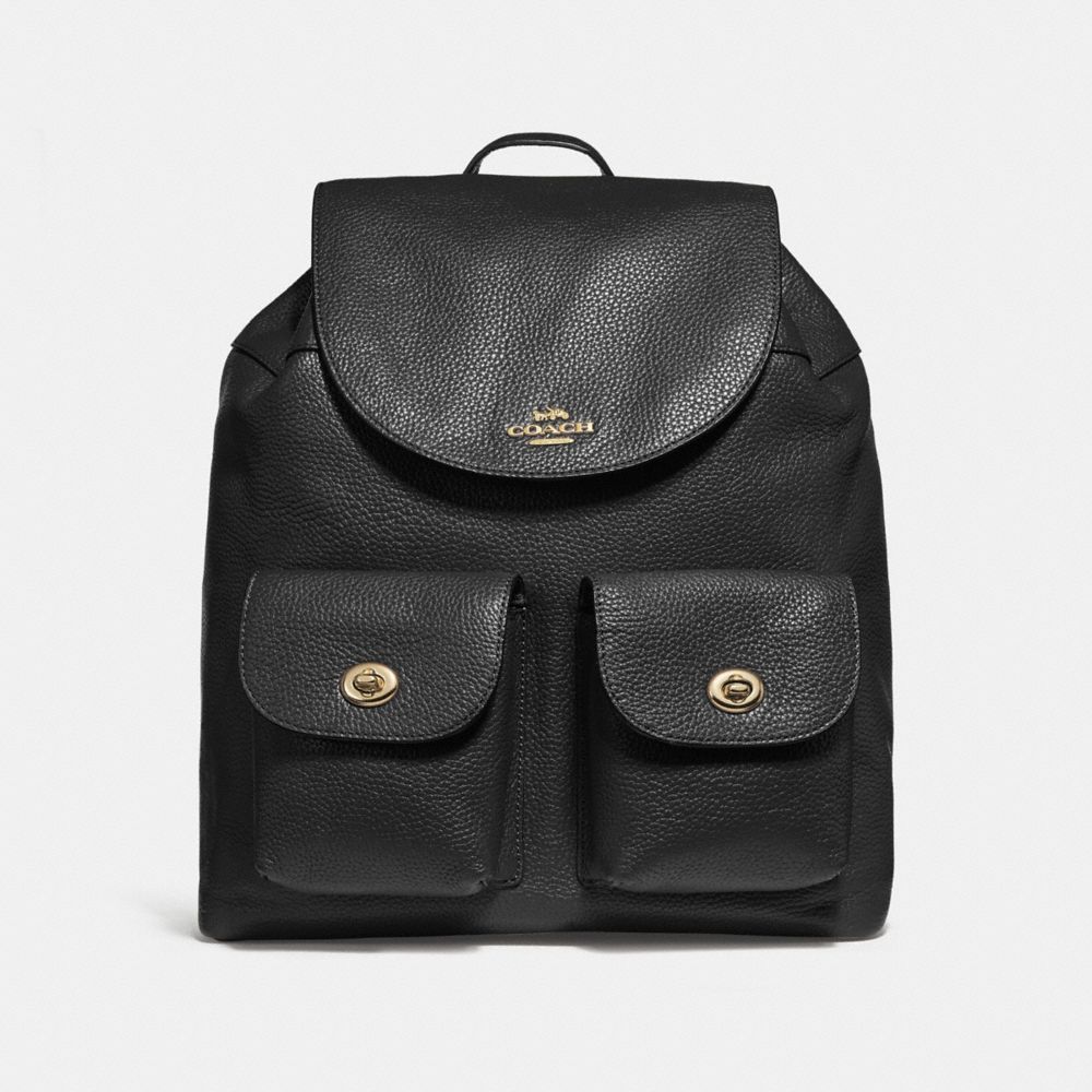 COACH F29008 Billie Backpack BLACK/IMITATION GOLD