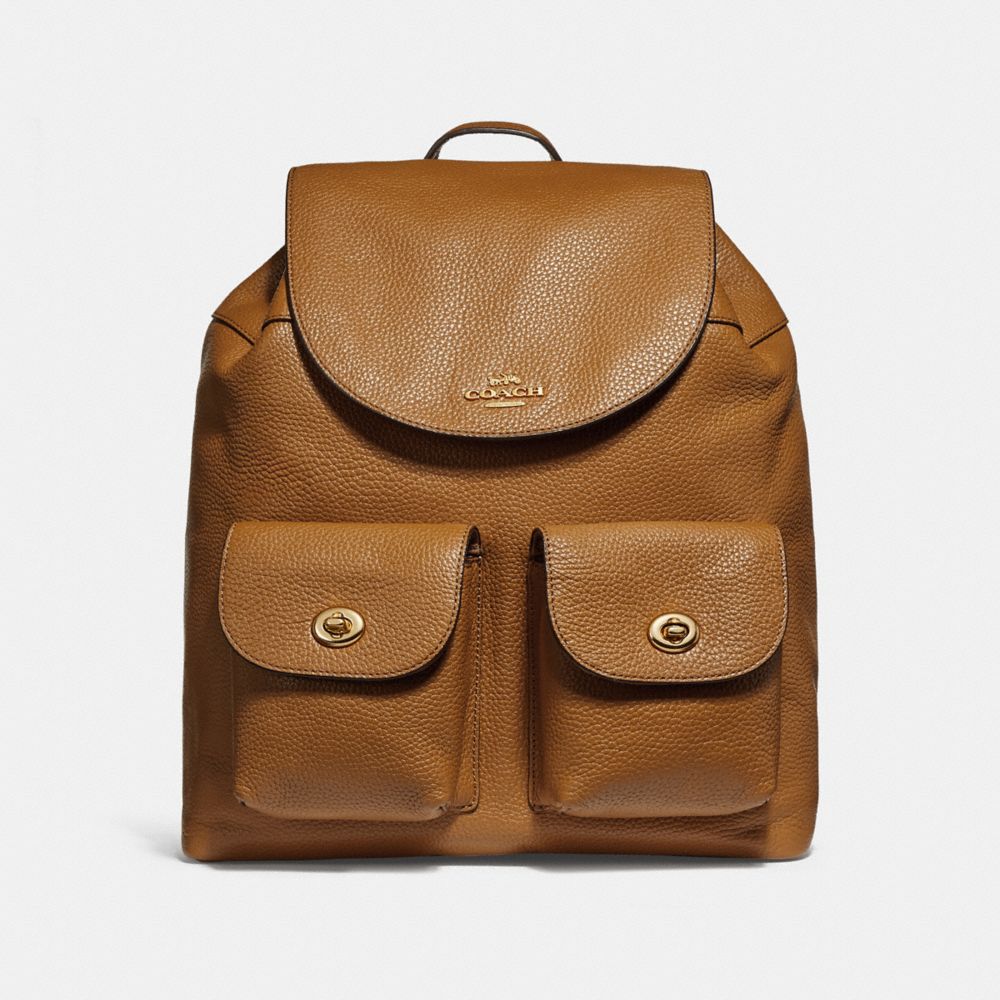 BILLIE BACKPACK - f29008 - LIGHT SADDLE/light gold