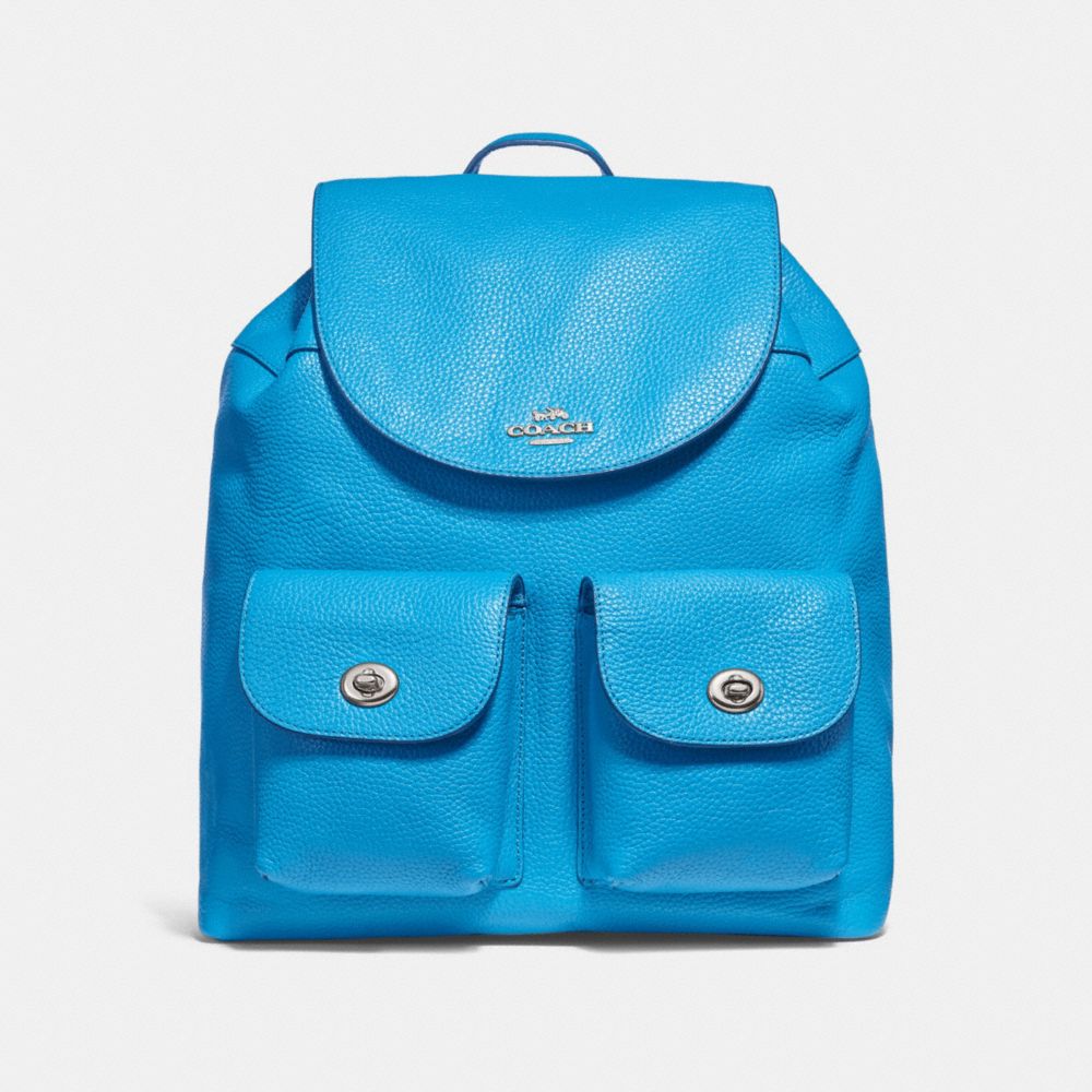 COACH F29008 Billie Backpack BRIGHT BLUE/SILVER