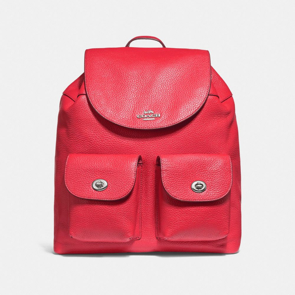 COACH F29008 - BILLIE BACKPACK BRIGHT RED/SILVER