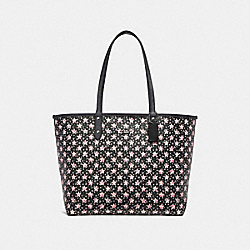 REVERSIBLE CITY TOTE WITH STAR PRINT - COACH f29017 - MIDNIGHT MULTI/SILVER